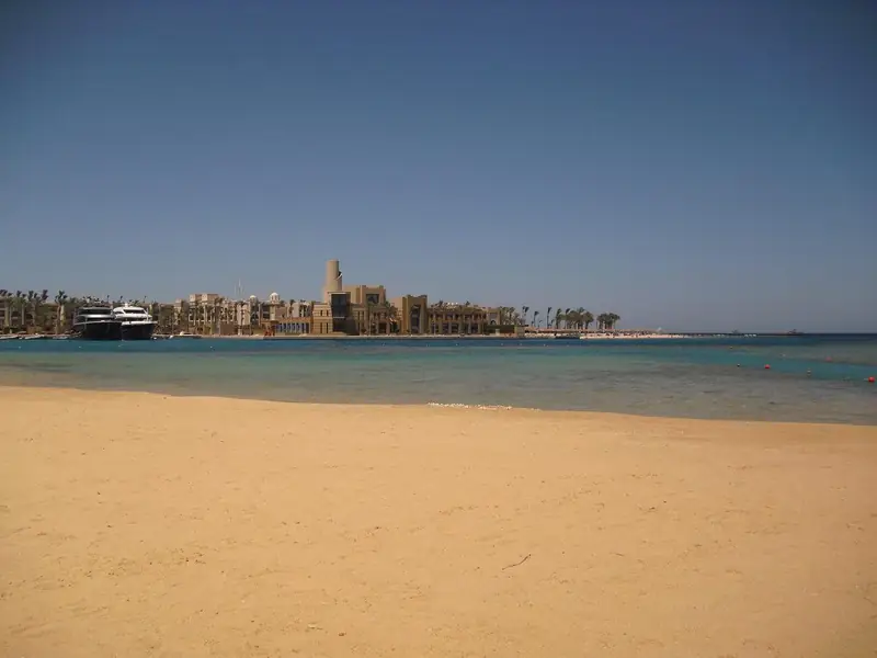 Sandstrand mit Palmen (Stimmungsbild)